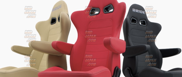 BRIDE Cruz Series Seat Armrest Standard - Charcoal Gray BE Right